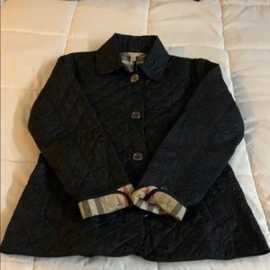 Large Black Burberry Brit Puffer